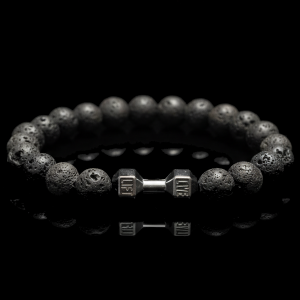 вулканическая лава с гантелей