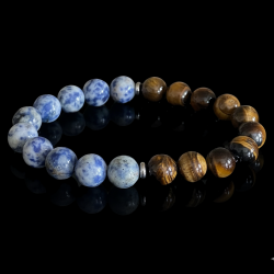 содалит и тигровый глаз